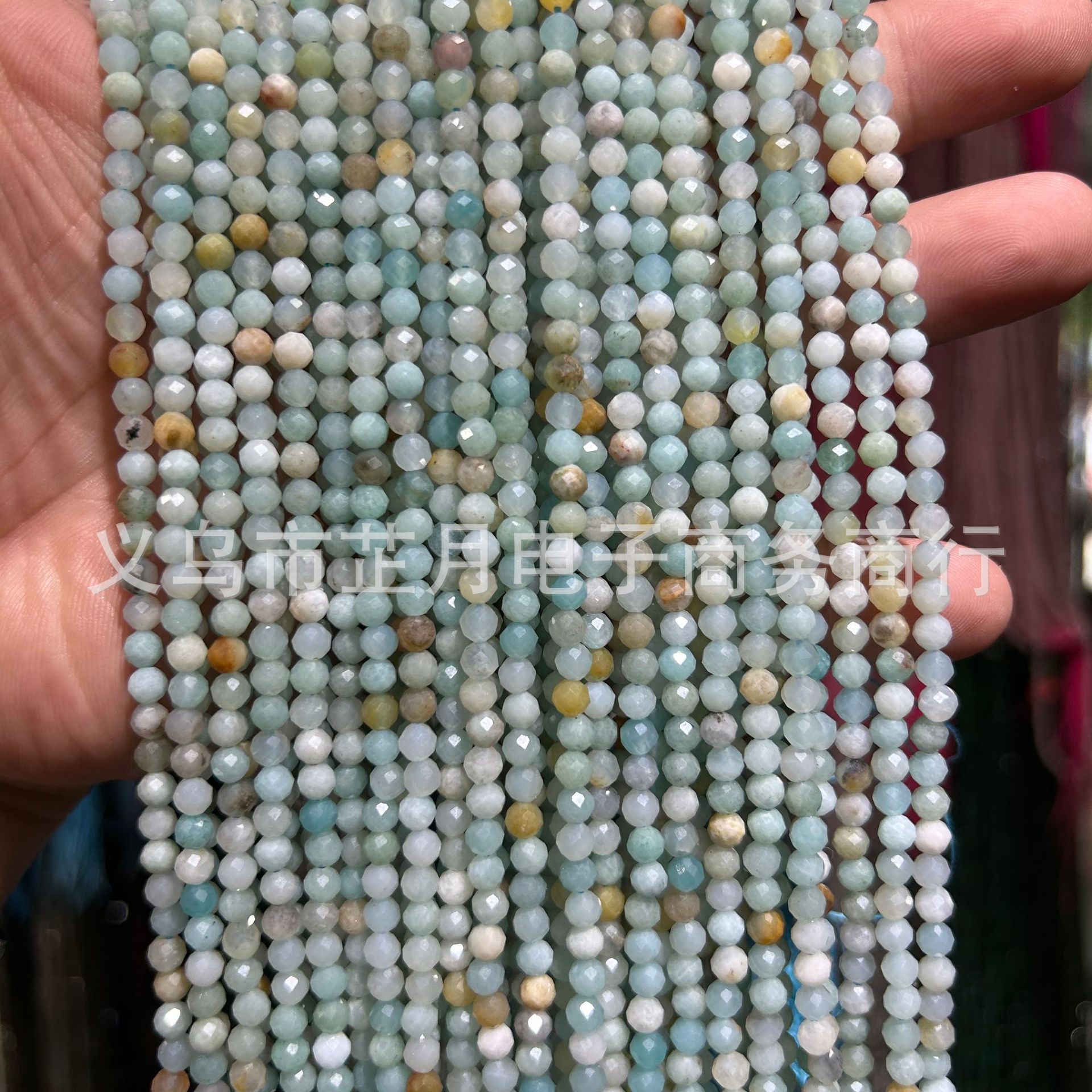 Pequeñas cuentas 2mm3mm4mm facetas todo tipo de ágata Cristal de piedra natural granos sueltos DIY joyería pulsera collar