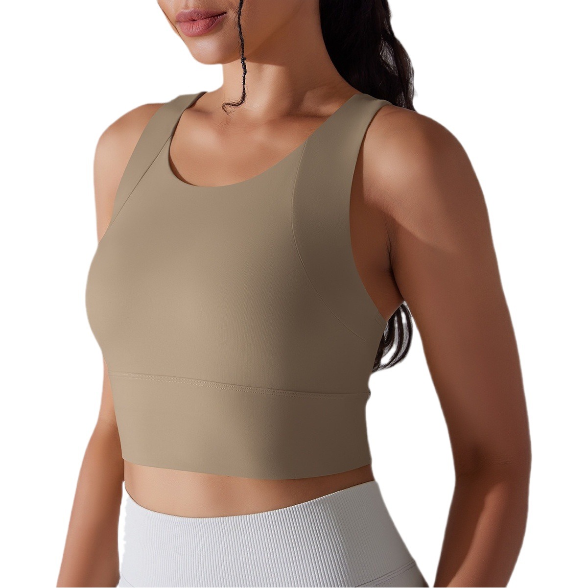 Taza fija de una sola pieza chaleco deportivo curva de cohesión ropa interior deportiva Adelgazamiento Belleza espalda fitness ropa de yoga sujetador para las mujeres