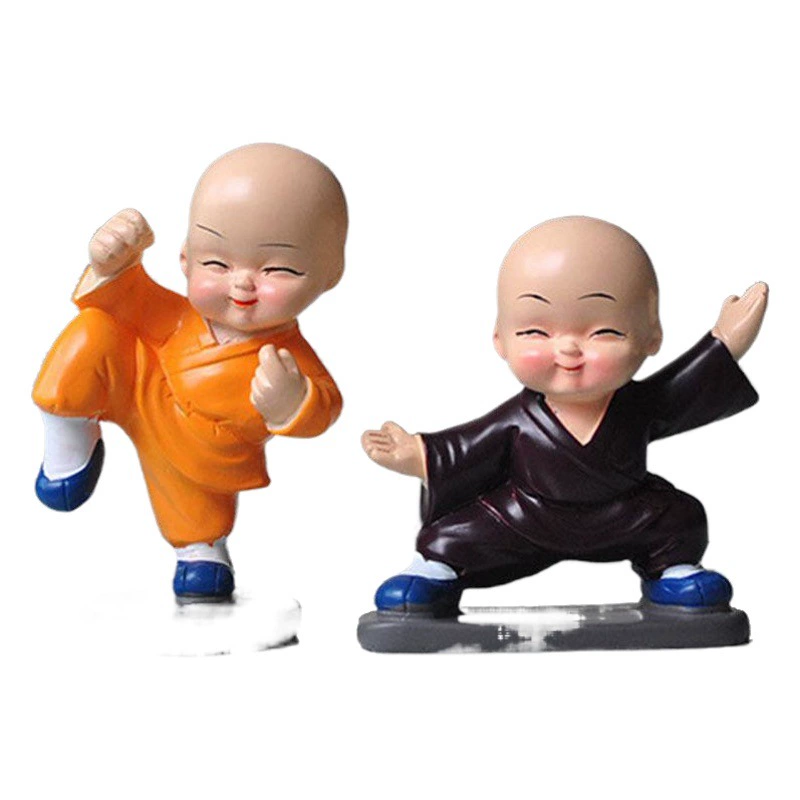Кунг-фу монах Автомобильные украшения Креативные Куклы автомобильные принадлежности производители Автомобильные украшения маленькие украшения оптом