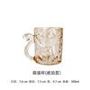 Japanese -style hand -painted relief glass Cute Girl Heart Rabbit Cup Couple Coffee Cup Creative Cartoon Cup