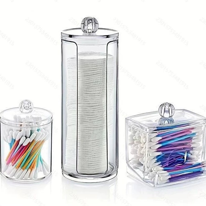 【自由组合专供】棉签收纳盒卸妆棉收纳罐卫生间化妆品整理收纳盒