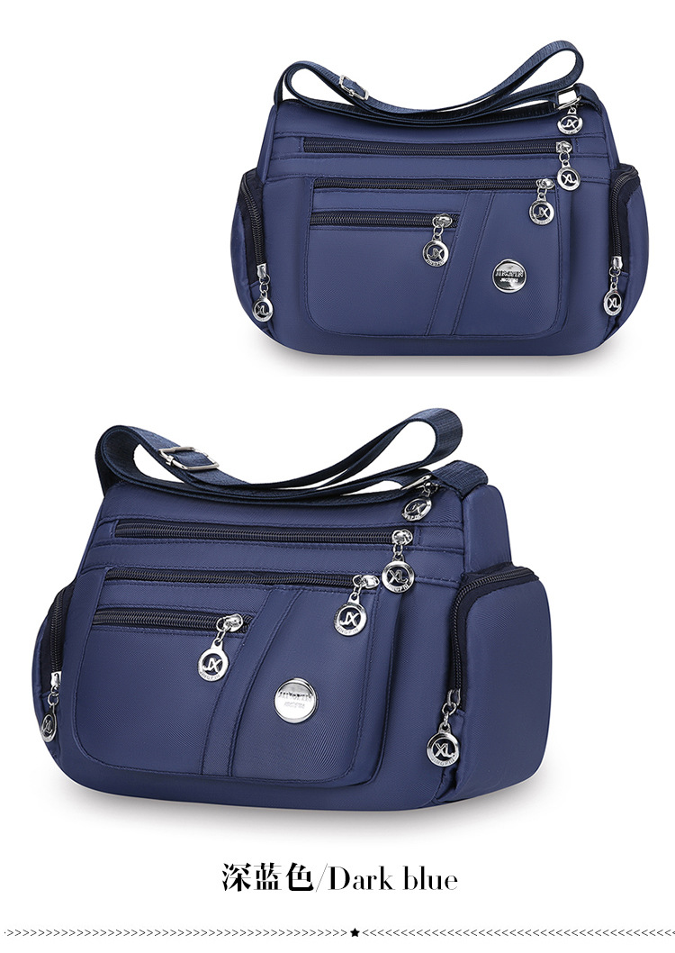 A new popular women's crossbody bag with multiple layers made of Oxford fabric, fashionable, casual and trendy. It's a single-shoulder bag for middle-aged and elderly mothers undefined