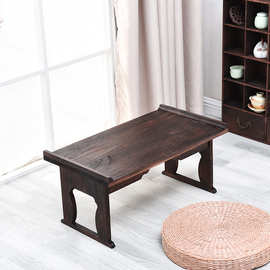 J^中式小桌子炕桌矮桌复古实木飘窗小桌子古代榻榻米小茶几地桌古