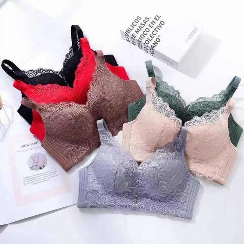 Latex sexy wireless bra