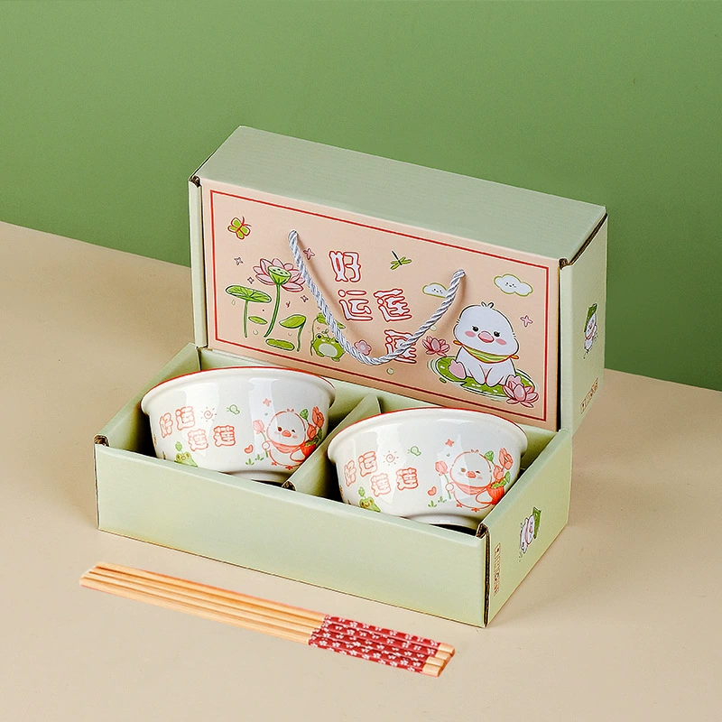 Tableware for home use for food, set, ceramic gift box, wholesale