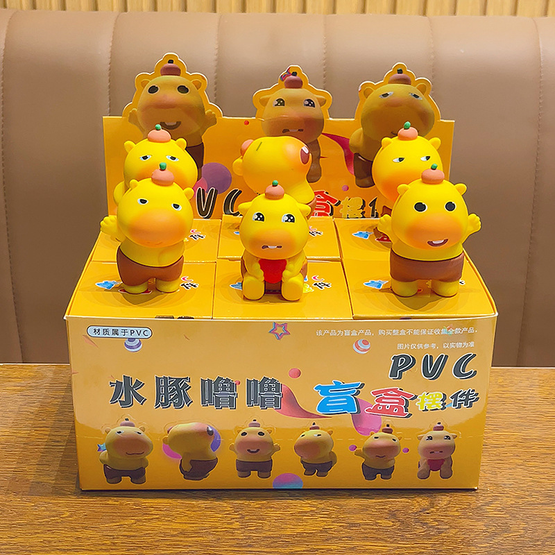 Caja ciega nuevo producto capibara Lulu Motion Series Jugando con el cabello a mano, adornos de juguetes, muñecos, regalos, pellizcos, descompresión