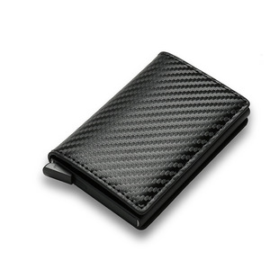 Foreign trade RFID anti-magnetic anti-theft brush men's wallet aluminum alloy card holder metal card holder bank card bag wallet wallet