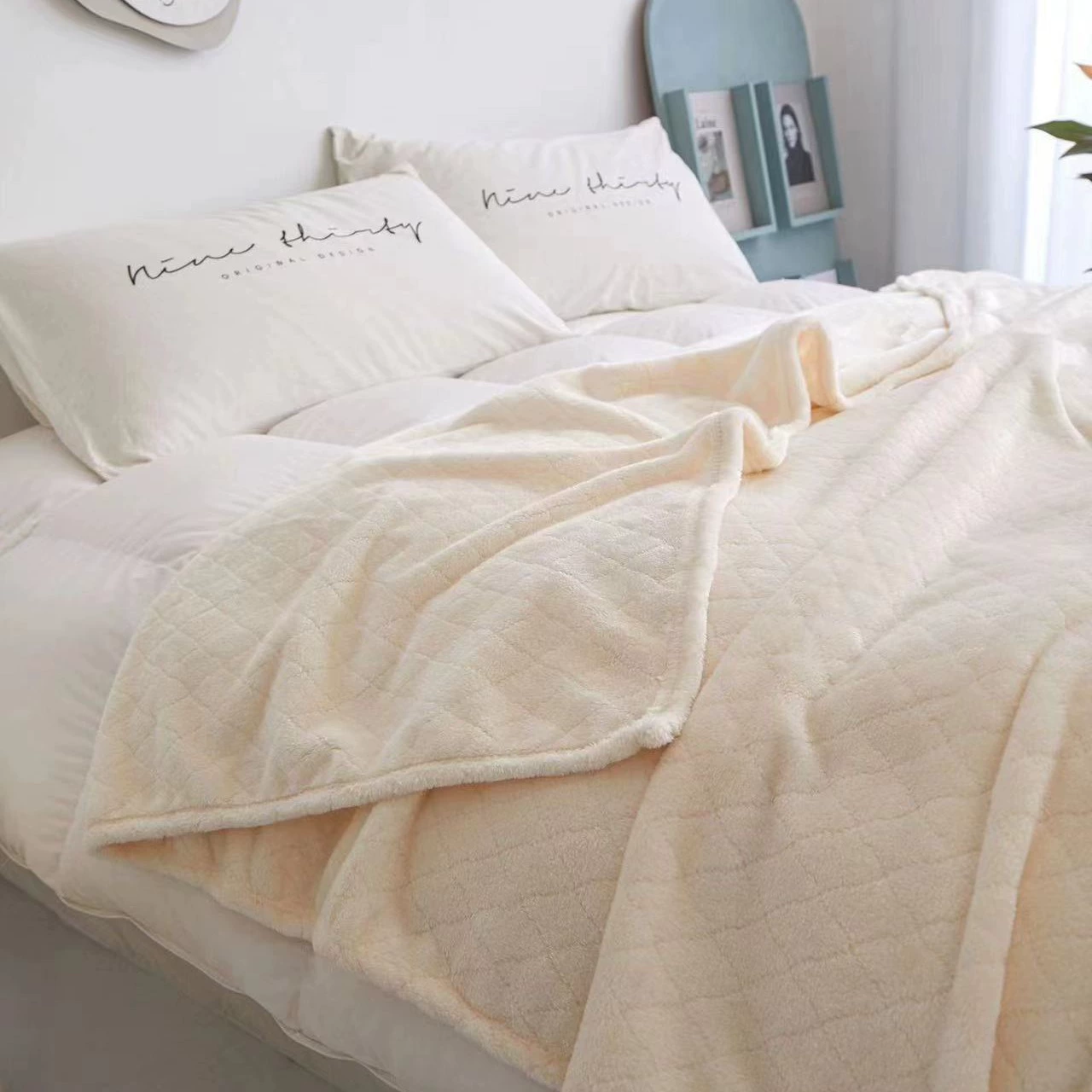 Коралловое флисовое ромбовидное жаккардовое одеяло мягкое Коралловое Флисовое одеяло для кондиционирования воздуха оптом Фланелевое Подарочное коленное одеяло для обеденного перерыва