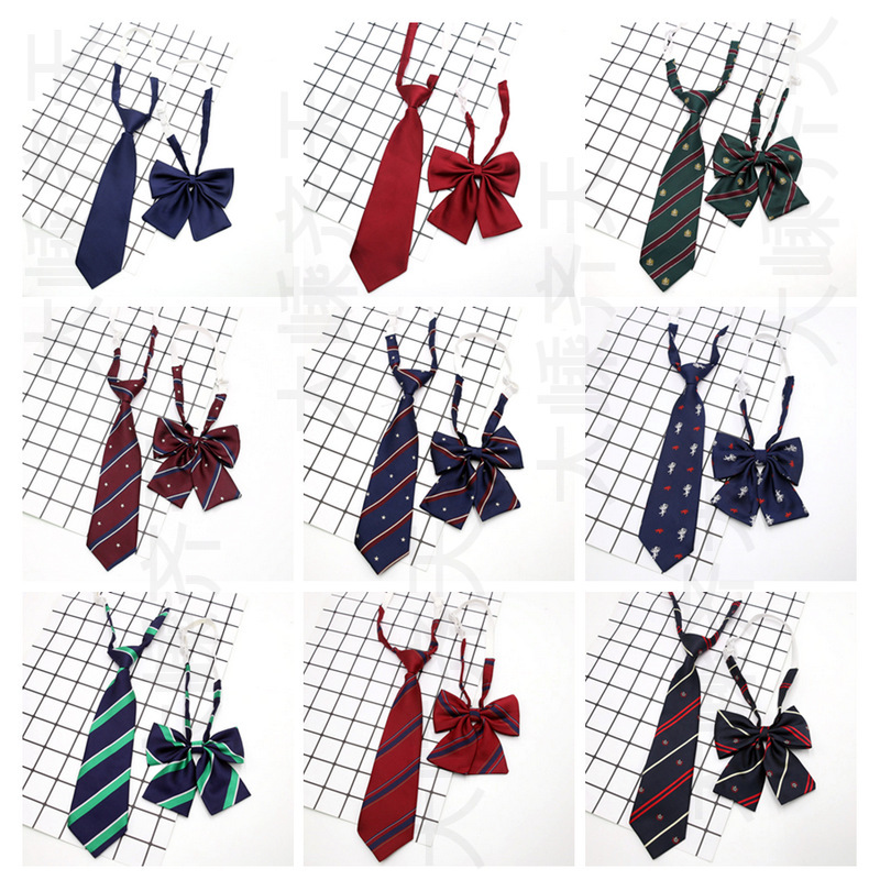 Men's and Women's Wear Tie Kindergarten Primary School Uniform Tie Class Clothing Garden Clothing Tie Children's College Style Collar Flower