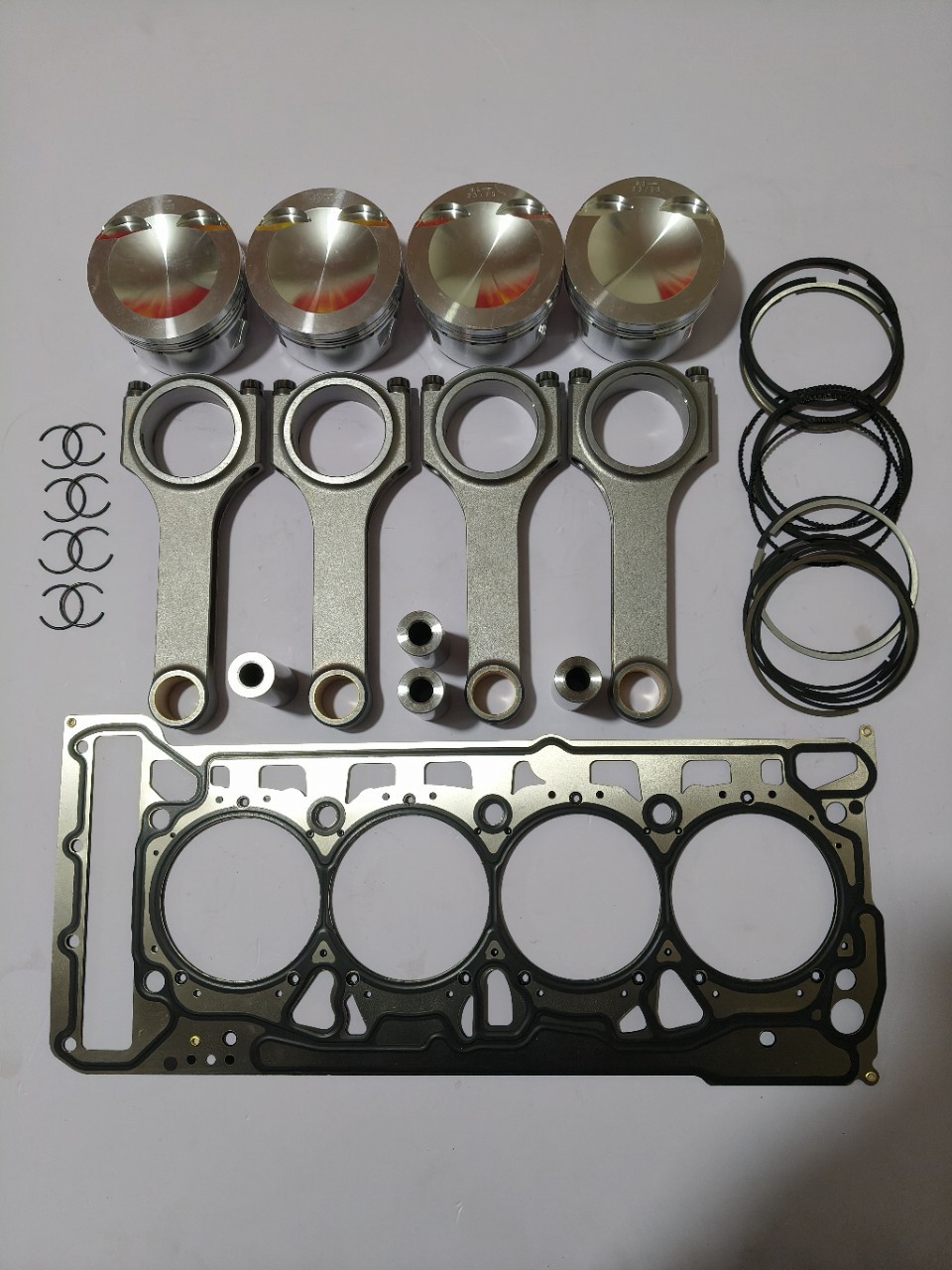 Ea888 Forged Connecting Rod Piston Kit, High Quality, Supports Thousands of Horsepower, Dedicated to Turbo Drift Engines