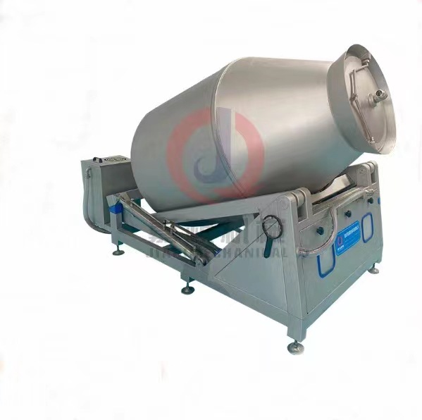 倾斜式滚揉机 脱骨鸡爪倾斜式入料腌制设备 鸡翅真空滚揉机设备