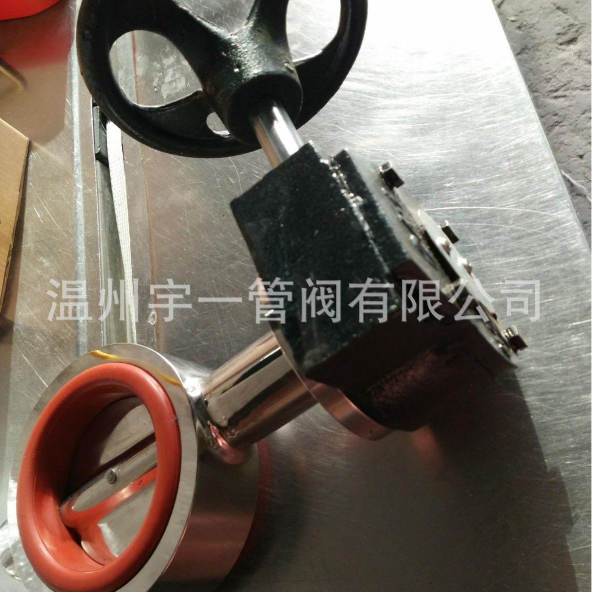 厂家批发蜗轮蝶阀卫生级对夹式蝶阀 不锈钢蝶阀 煤气粉尘橡胶蝶阀