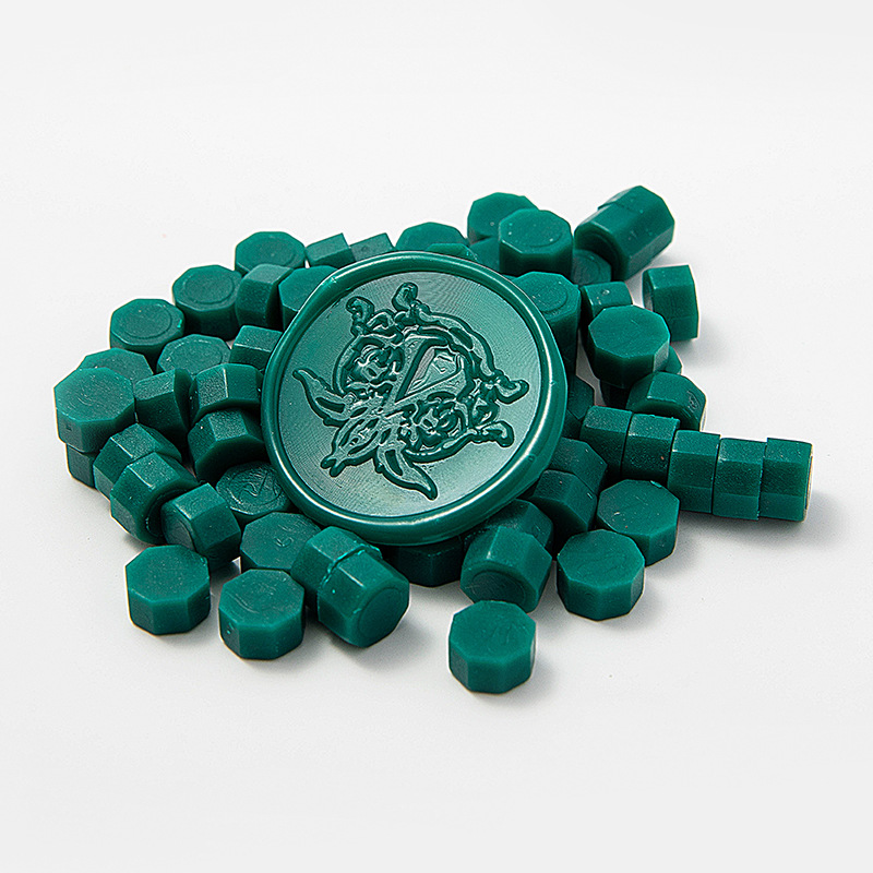 Cera de pintura al fuego, juego completo de sellos de pintura al fuego, octogonal, transparente, colorido, bolsa de colores mezclados, cera, venta al por mayor barata