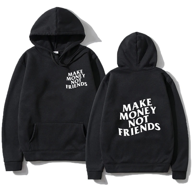 Funny Need Money Letter Print Hoodie Fashion Design Men's Wo