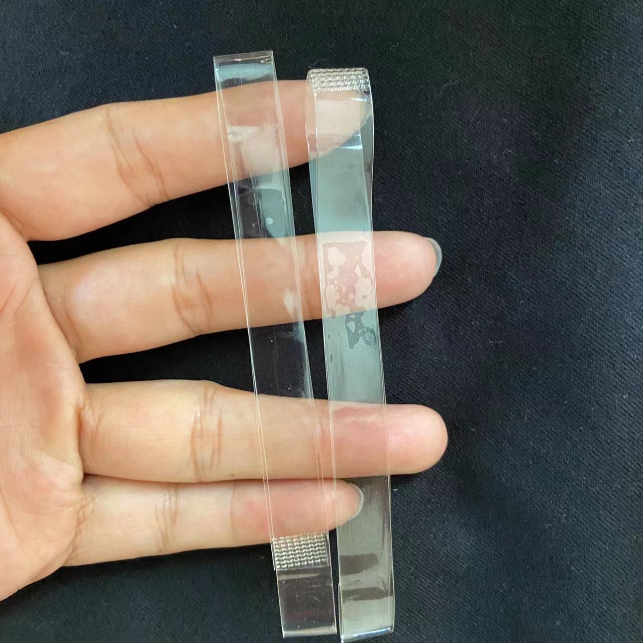 Zapatos de cuero fijos transparentes de la correa del artefacto del talón de la anti-caída del talón del alto talón