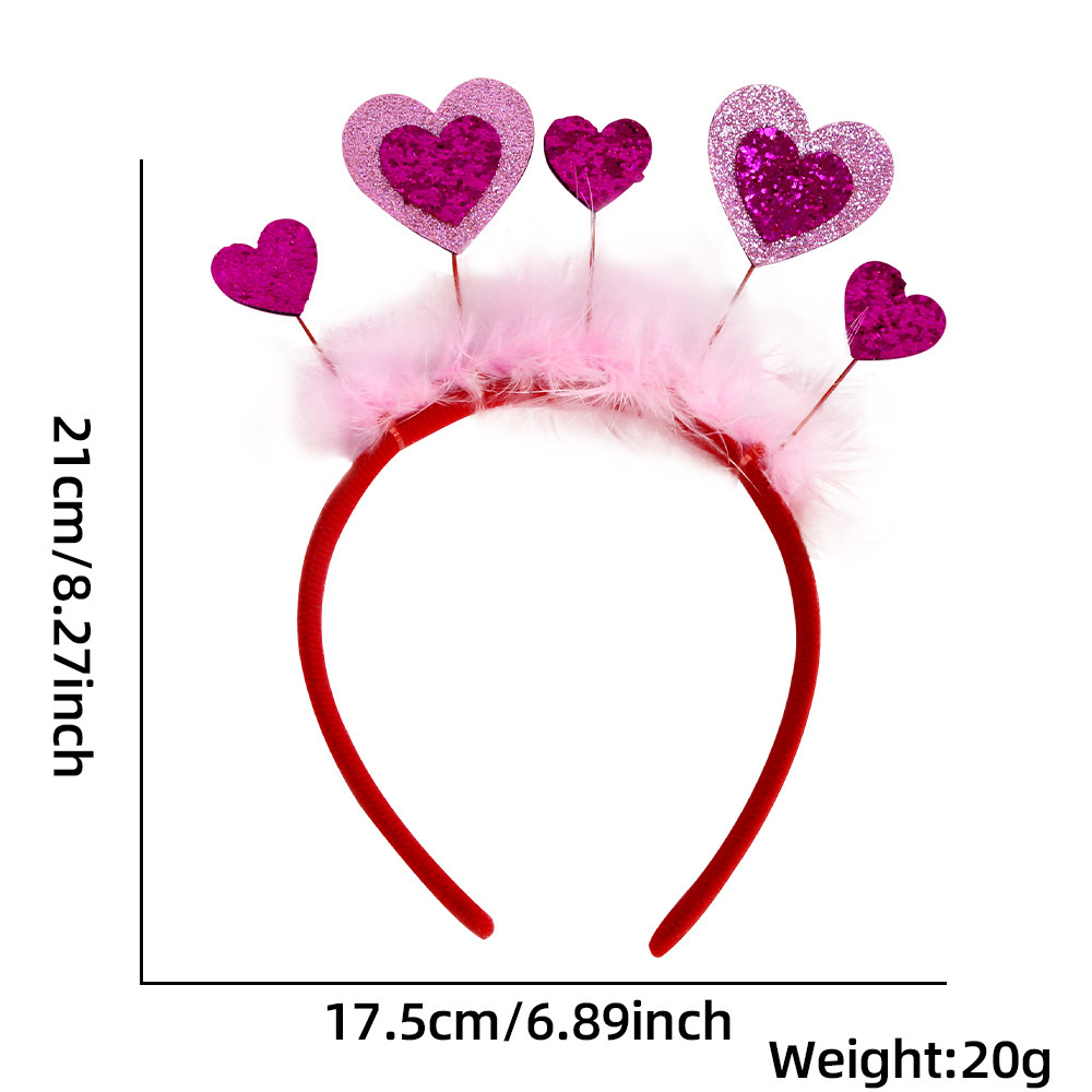 Europa y América nuevo estilo de un solo partido decoración diadema accesorios para el cabello bar decoraciones del Día de San Valentín amor diadema cabeza hebilla props