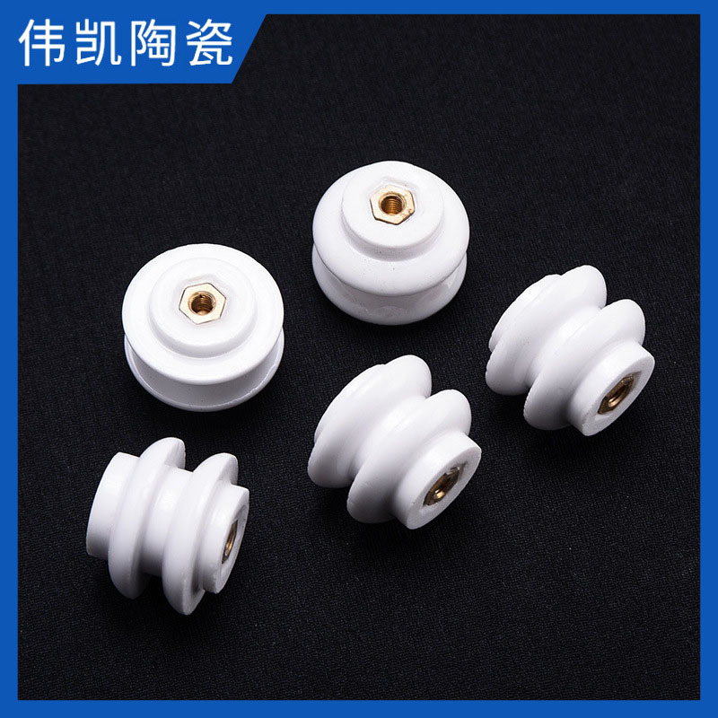 氧化铝陶瓷柱95瓷瓶 高频瓷柱油烟净化器陶瓷绝缘子电场陶瓷30*25