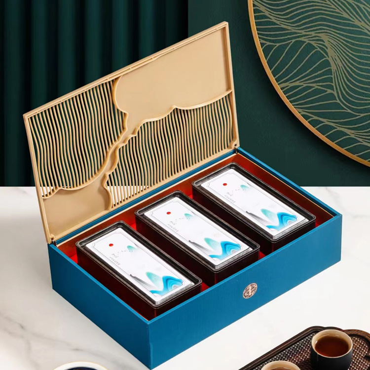 镂空高档岩茶肉桂包装盒空盒大红袍金骏眉半斤装红茶铁观音一斤装