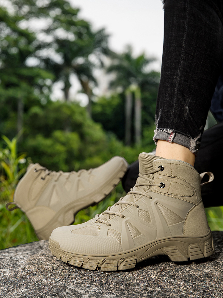 Nuevas botas tácticas de comercio exterior botas militares antideslizantes transpirables de gran tamaño para hombre