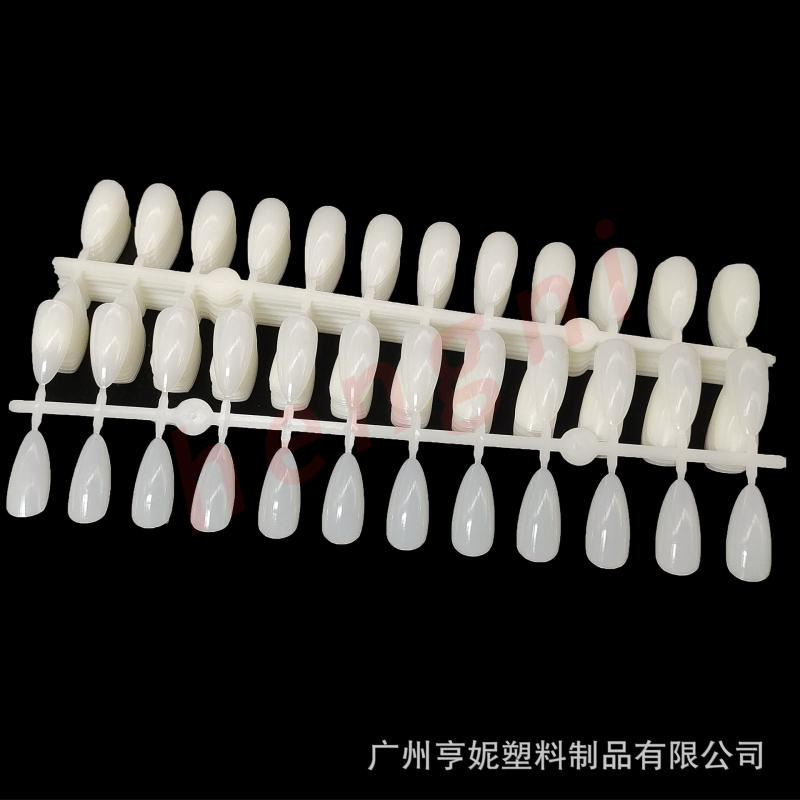 The New 3 # Water Drop Almond-shaped Manicure Plate Transparent Long Pointed Color Plate 240 Pieces Display Plate Nail Batch
