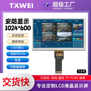 �S�����l7��M��1024*600�����@ʾLVDS�ӿڹ��I�O���@ʾ��650����