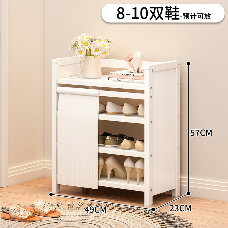 Estante de almacenamiento de almacenamiento para sala de estar doméstica sin instalación de porta de entrada del gabinete de zapatos multicapa estante de almacenamiento de suelo simple