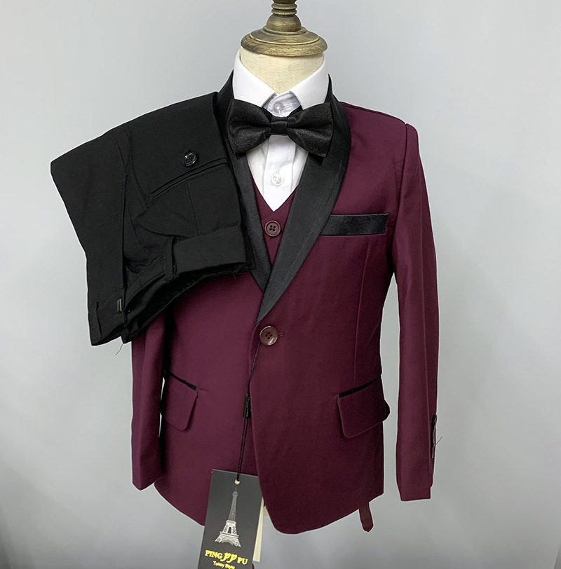 Completo classico da bambino, set di abiti alla moda per neonati, sfilata invernale, banchetto, tipo skinny board_voghion.com