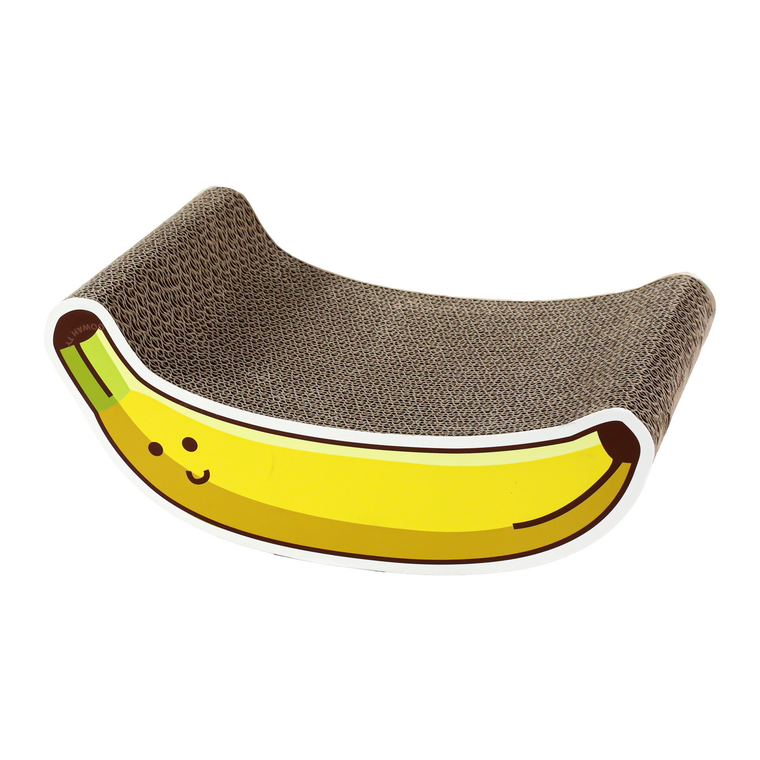 Divertido gato agarrar tablero de papel corrugado de alta resistencia residuos de desgaste menos gato afilar garras compañero vegetales gato juguetes al por mayor