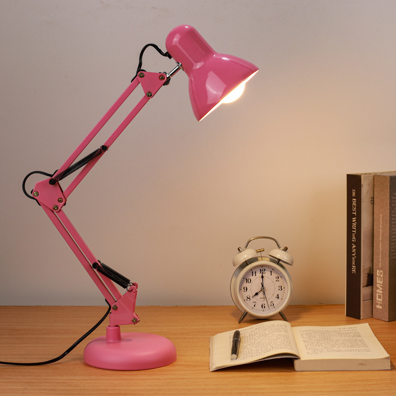 Led Desk Lamp American Style Long Arm Office Work Study Desk Clip-On Reading Computer Iron Art Desktop Gold Color Led Desk Lamp American Style Long Arm Office Work Study Desk Clip-On Reading Computer Iron Art Desktop Gold Color