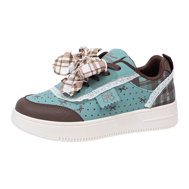 Retirada arco lindo zapatos de algodón invierno nuevo tipo de flores osos zapatos de suela gruesa universal pequeño viento fragante zapatos de skate para mujeres estudiantes