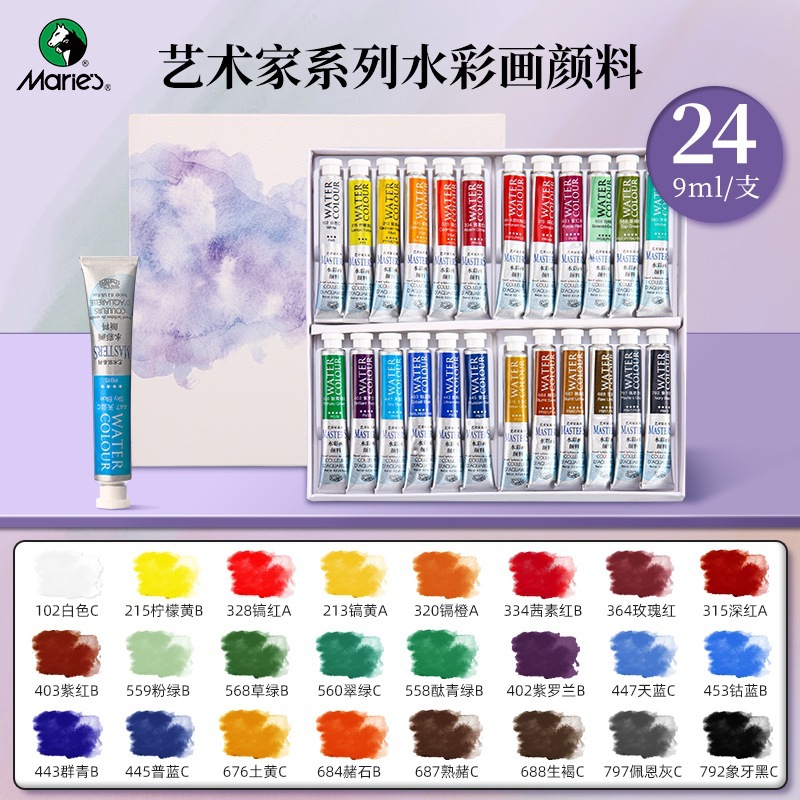 24 colors, 9 ml