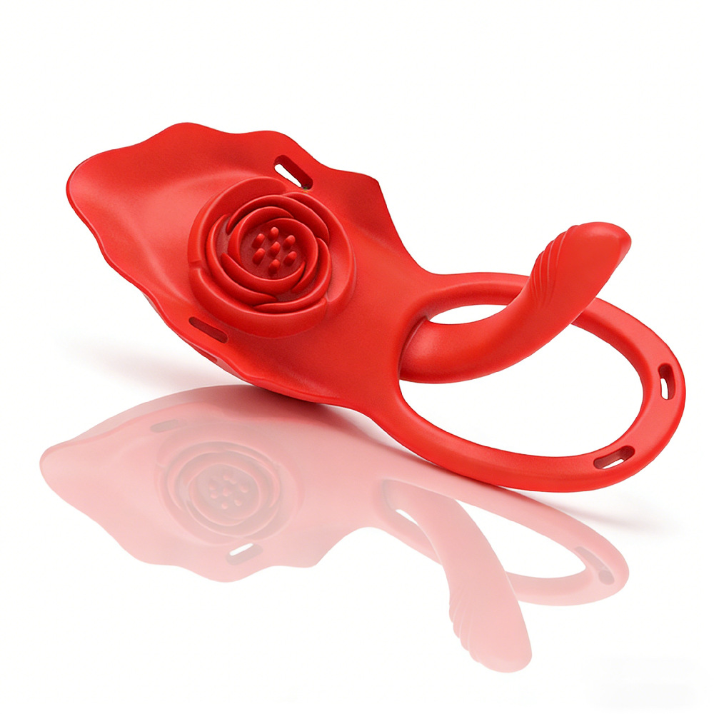 Women's Wearable Vibrating Egg With Rose-shaped Panties, Dual APP Remote Control, Strong_voghion.com