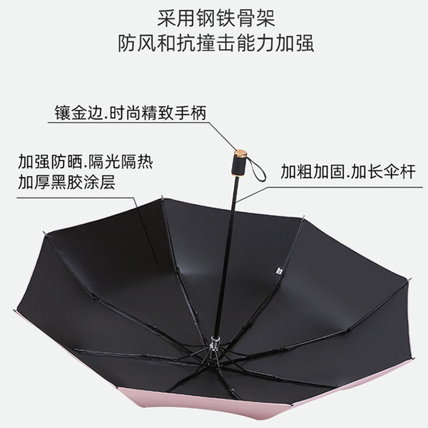 Automatic umbrella for men and women solar-powered