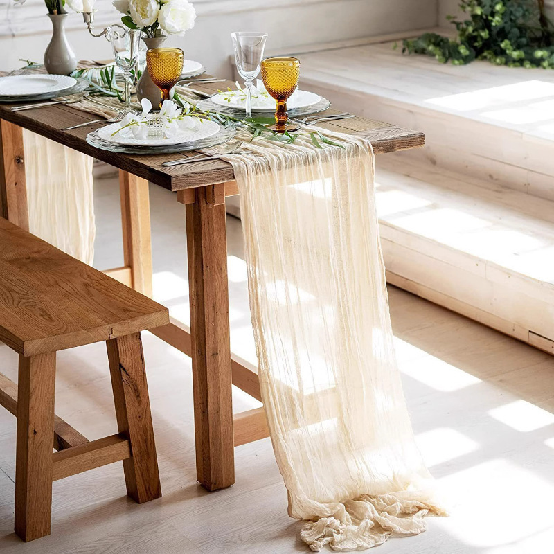 Dropshipping French Beige Wrinkled Cloth Table Flag Home High-End Decorative Tablecloth Photo Props Pleated Tablecloth Ready for Sale Dropshipping French Beige Wrinkled Cloth Table Flag Home High-End Decorative Tablecloth Photo Props Pleated Tablecloth Ready for Sale