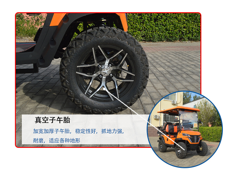 Electric Golf Cart Scenic Area Tour Car Hotel Reception Club Off-road Beach Car Sightseeing Car RV
