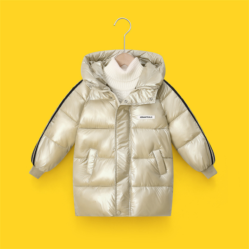 839 invierno y otoño sin lavado nuevo niño grueso chaqueta de algodón largo para niños y niñas chaqueta de algodón grueso caliente ropa de algodón para niños