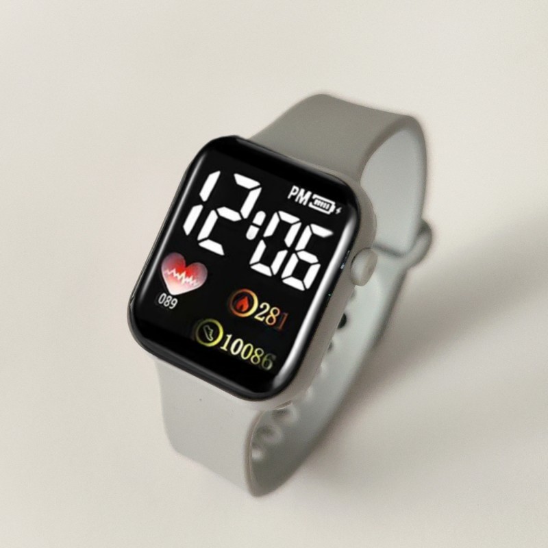 Comercio exterior transfronterizo nuevo reloj electrónico LED impermeable cuadrado pantalla táctil digital pareja estudiantes niños pulsera de moda