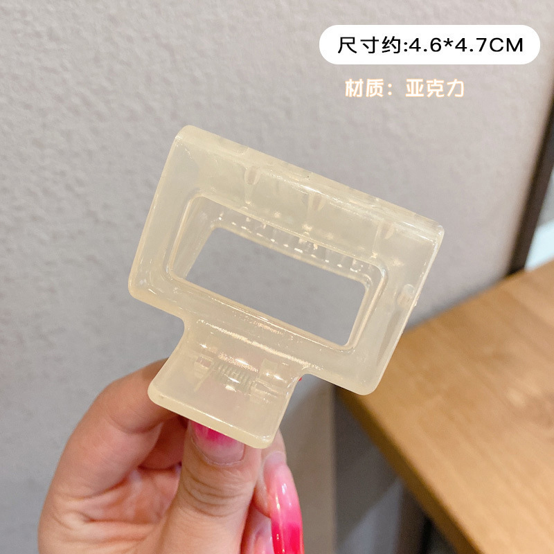 Simple helada updo clip de pelo de alta calidad horquilla femenina Cabeza trasera verano moda tiburón clip tocado ins estilo