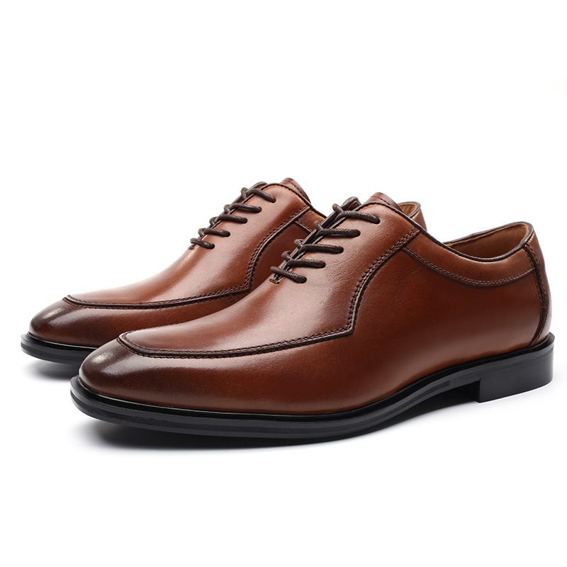 Business British all match vintage leather shoes man_voghion.com