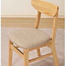 北欧风实木餐椅现代简约橡胶木家用纯实木餐桌凳子实木椅