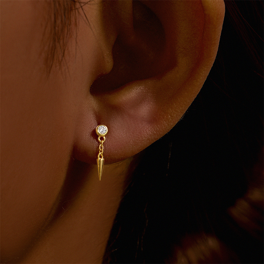 1g Weight Zircon Inlay Material Ear Studs Classification Ear Cartilage Rings & Studs Piercing Type 1 Piece Quantity Daily, Date, Tea Party Occasion 925 Sterling Silver Material Geometric Pattern All Seasons Season Unisex Gender Elegant, Modern Style Style 1 Piece Ear Cartilage Rings & Studs Elegant Modern Style Geometric 925 Sterling Silver Zircon Ear Cartilage Rings & Studs 8