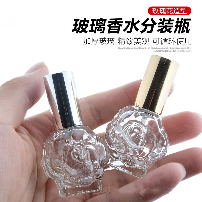 10 мл розы духи спрей бутылка аромата стеклянная бутылка портативный лосьон небольшой образец упаковщика пустая бутылка