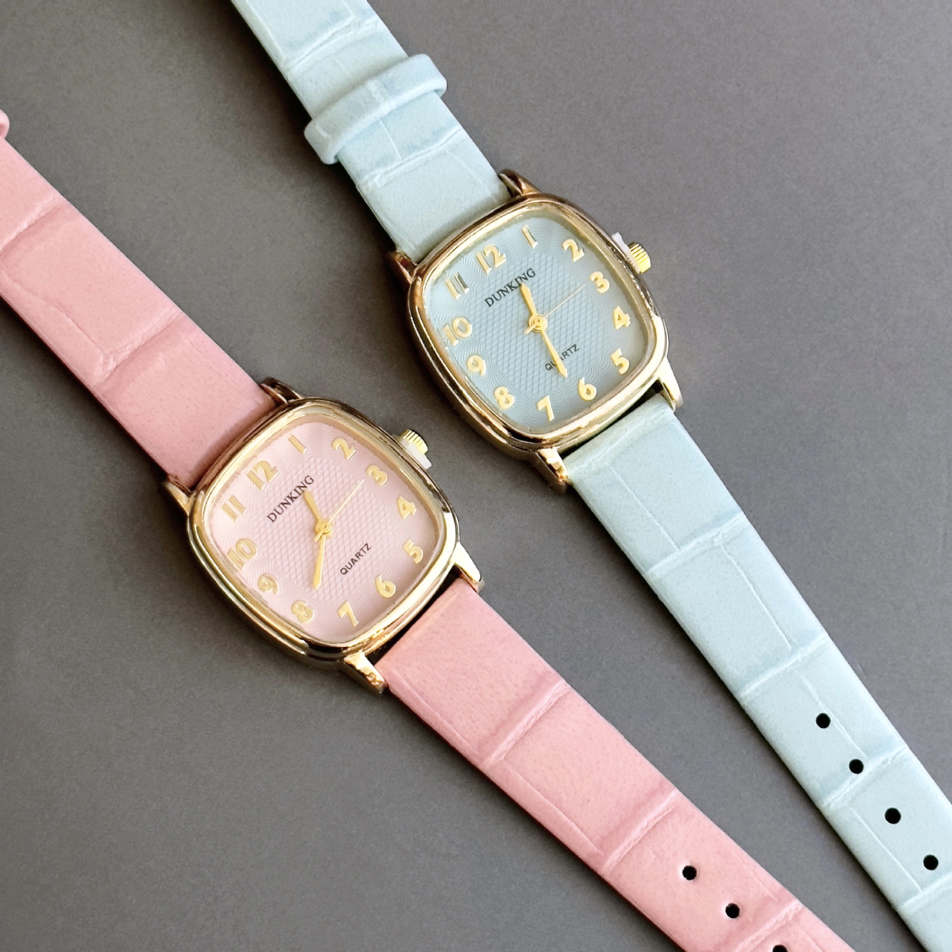 Square retro brand belt