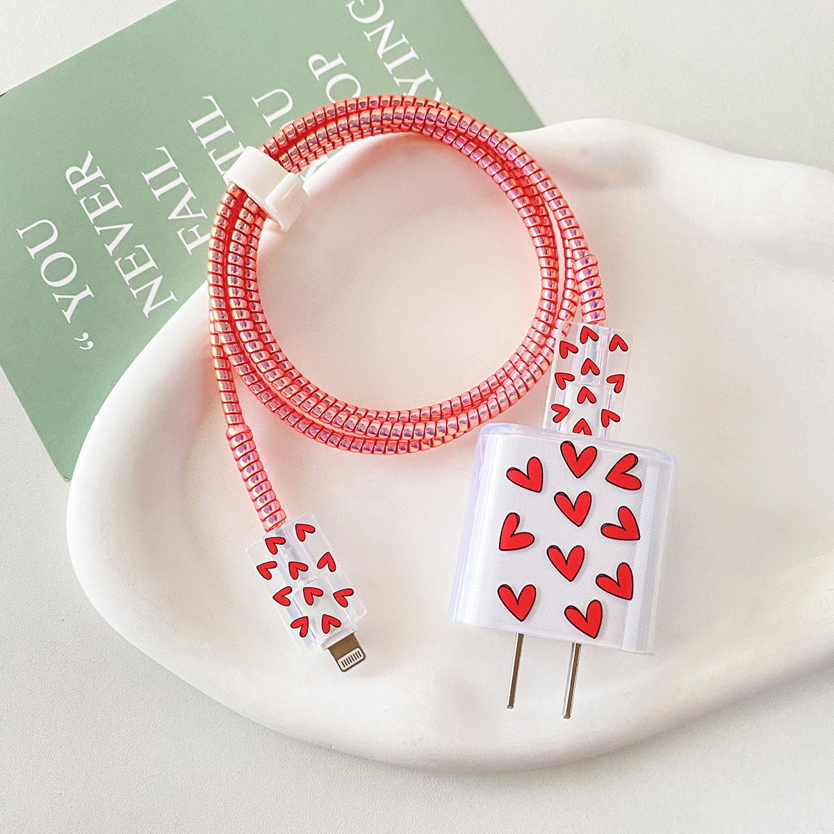 삼성 25w-Multiple Red Loving Hearts [블랙 보더]-헤드 커버 라인 커버 2 1 m 레이저 레드 로프