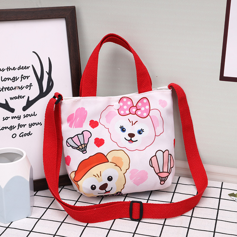 Bolsos para niños al por mayor Bolsos de hombro de moda coreana para niños Bolsos de mensajero para niños de lona de dibujos animados Bolsos de mano