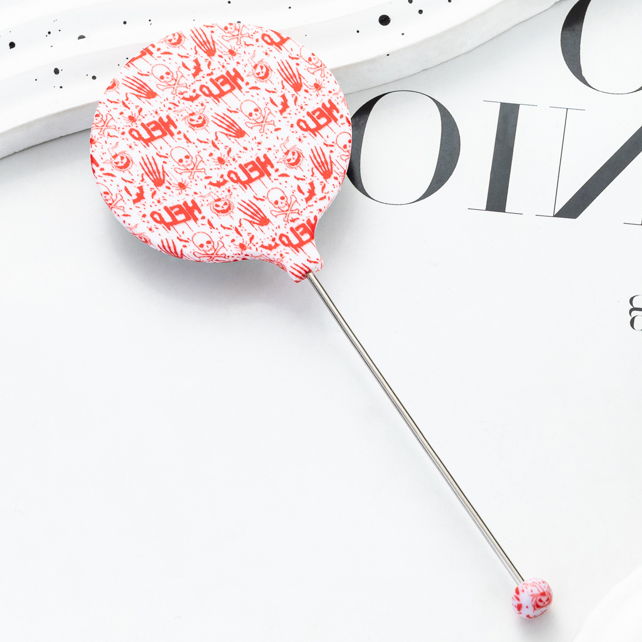 Diy Navidad patrón de Halloween espejo de maquillaje de mano espejo de maquillaje portátil de plástico un solo lado espejo de maquillaje portátil