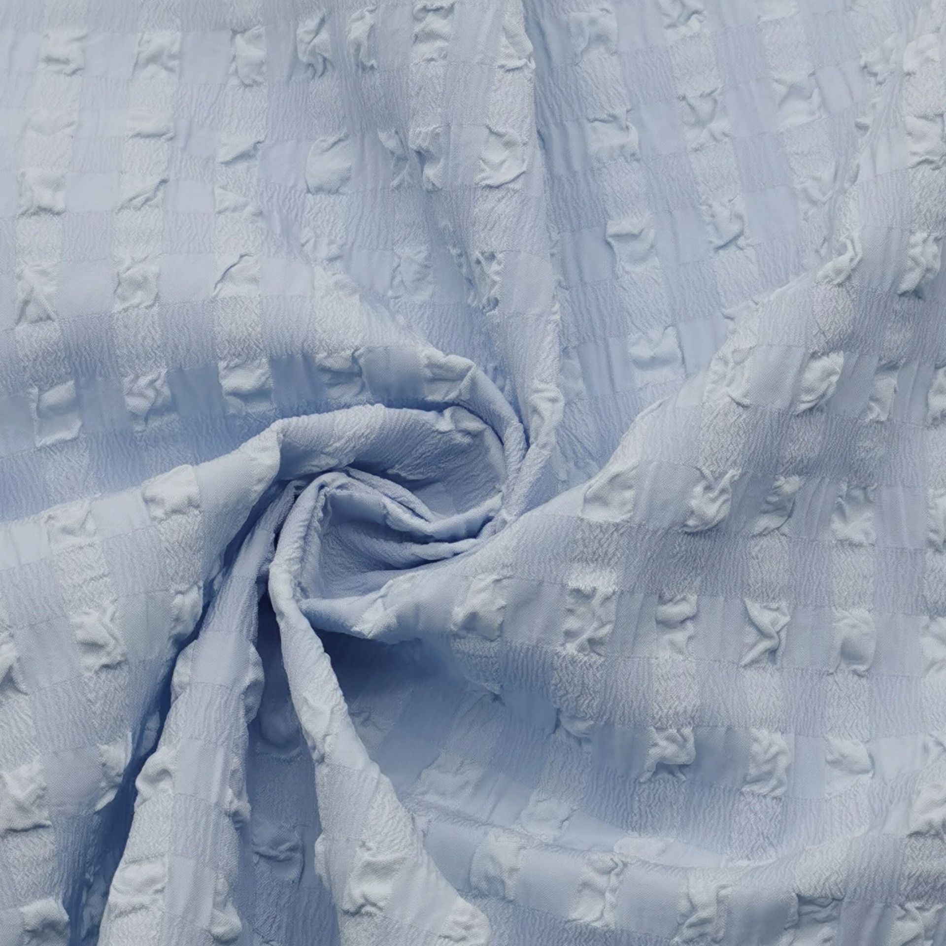 Factory Direct Sale 150D+75D+40D Big Bubbles Grid Four-Way Stretch Fashion Women's Puff Dress Polyester Fabric