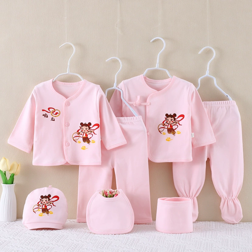 Plastic children's set for new born, sweater, combed cotton