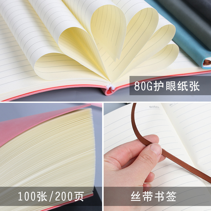 Cuaderno de folga personalizado a5 cuaderno grueso cuaderno de mano de alto valor al por mayor b5a6 cuaderno en stock