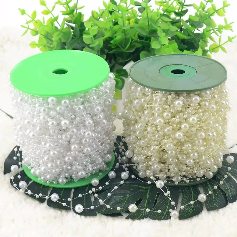 8+3 мм звезда свадебная цепочка бусины DIY аксессуары для волос кружево невесты держит цветы, букете нить